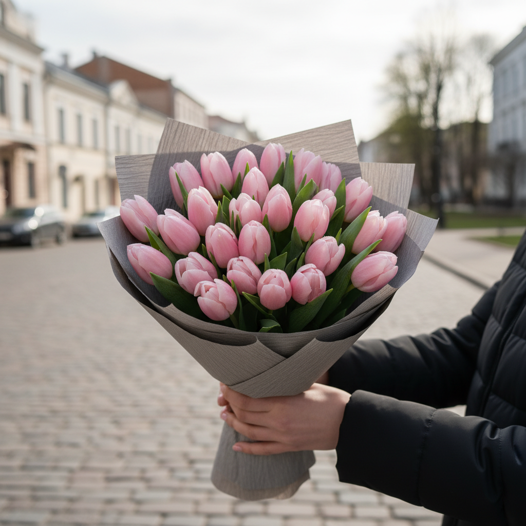 Моно 25 тюльпанов